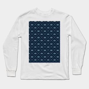 Cute Geometric Crown Pattern Long Sleeve T-Shirt